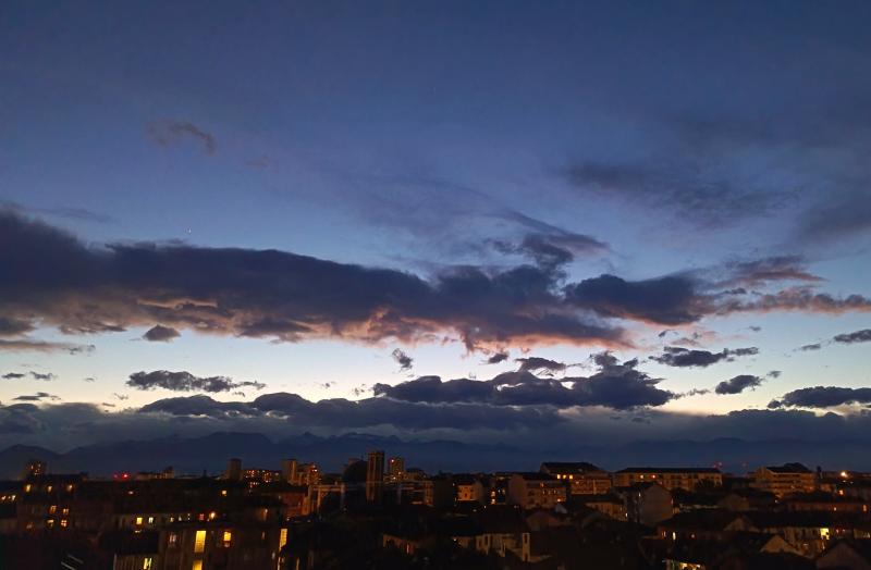 nuvole al tramonto