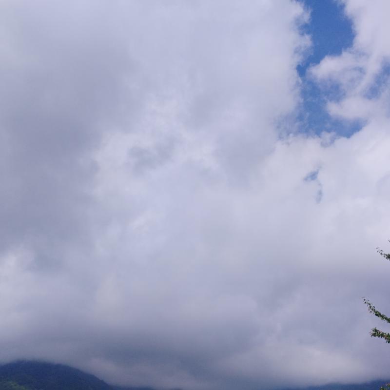 Nuvoloso e brutto per adesso non piove e non tuona con un po di aria fresca