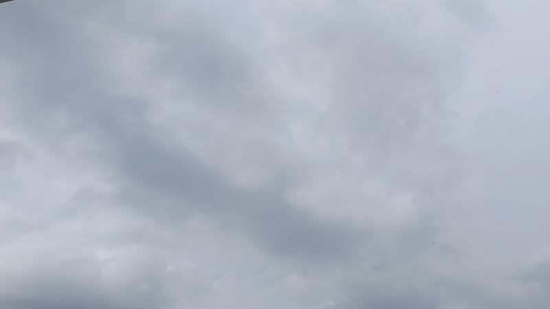 nuvoloso e non piove