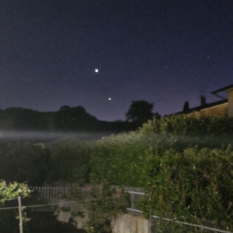 Giove e venere vanno a nanna...
