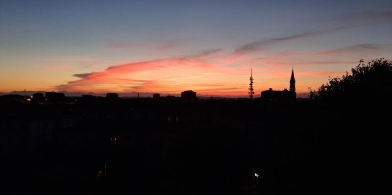 tramonto su Alessandria 13 giugno 2026