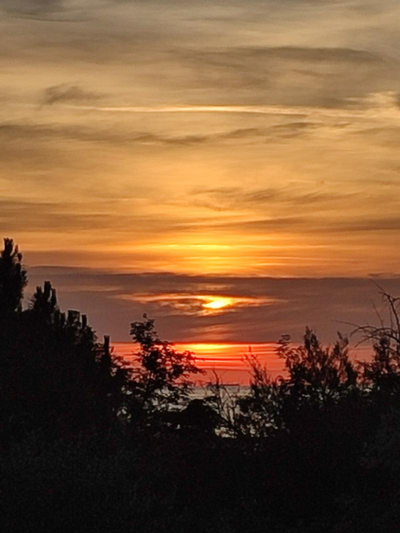 alba tra le nuvole