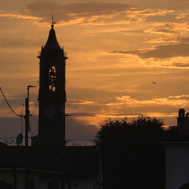 tramonto su casorate