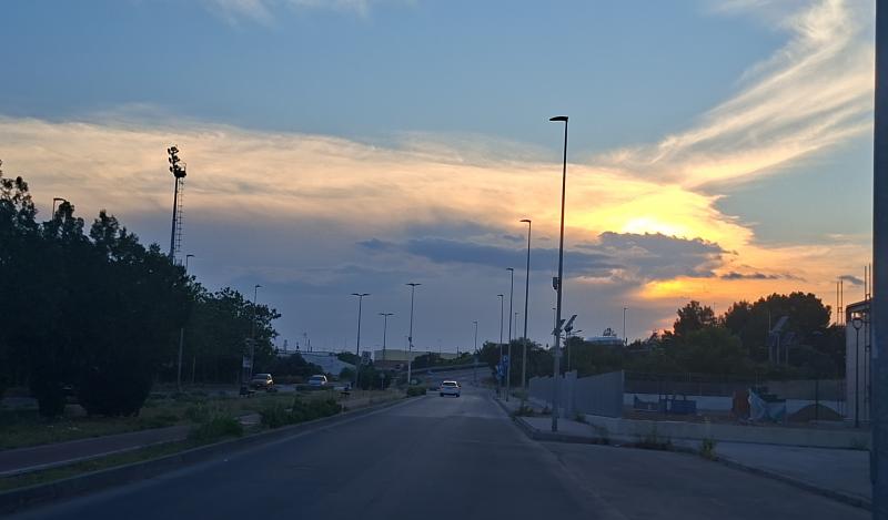 tramonto temporalesco