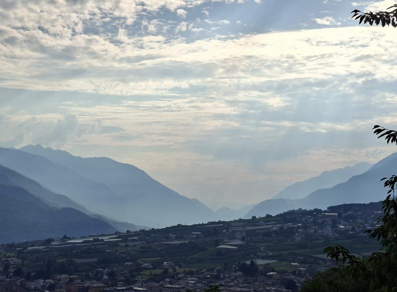 panorama Chiuro vista da Castionetto