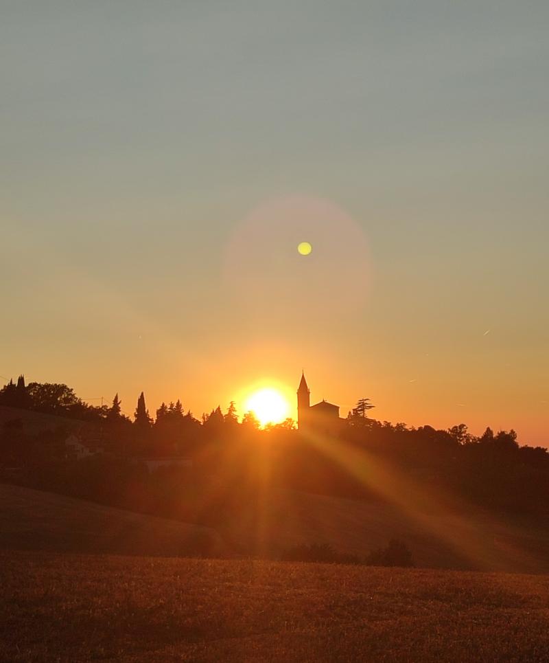 bellissimo tramonto di luglio