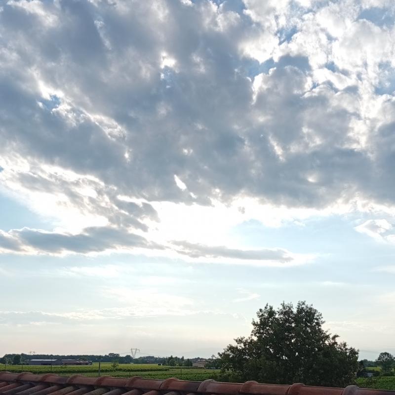 Giochi di nuvole e sole....