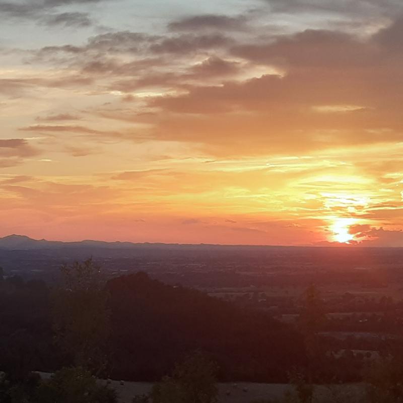 Tramonto dal parco di roncolo