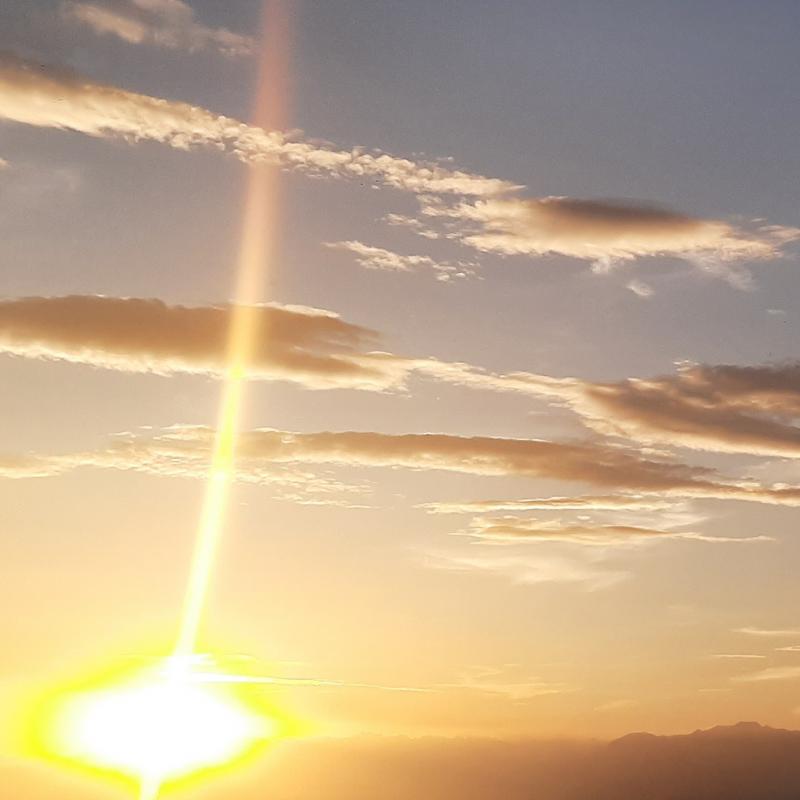 tramonto a 30 gradi.