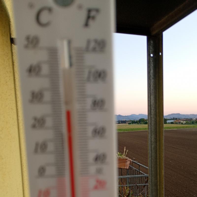 Questa e' la temperatura a orsoleto fraz rimini 20.45