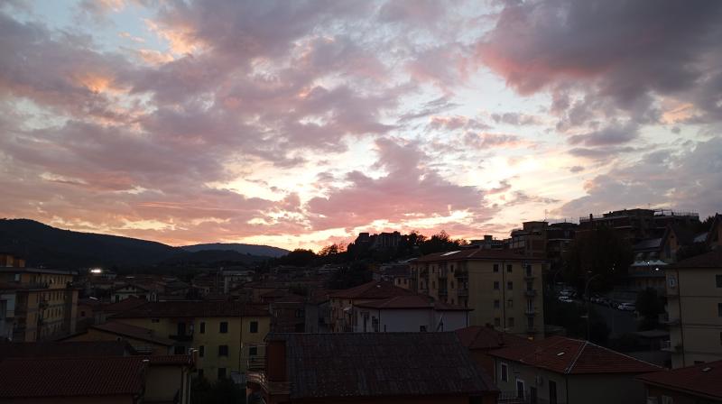 il tramonto da casa mia