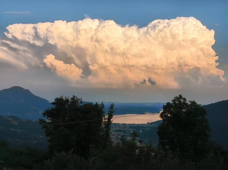 super cellula vista da Miazzina Verbania
