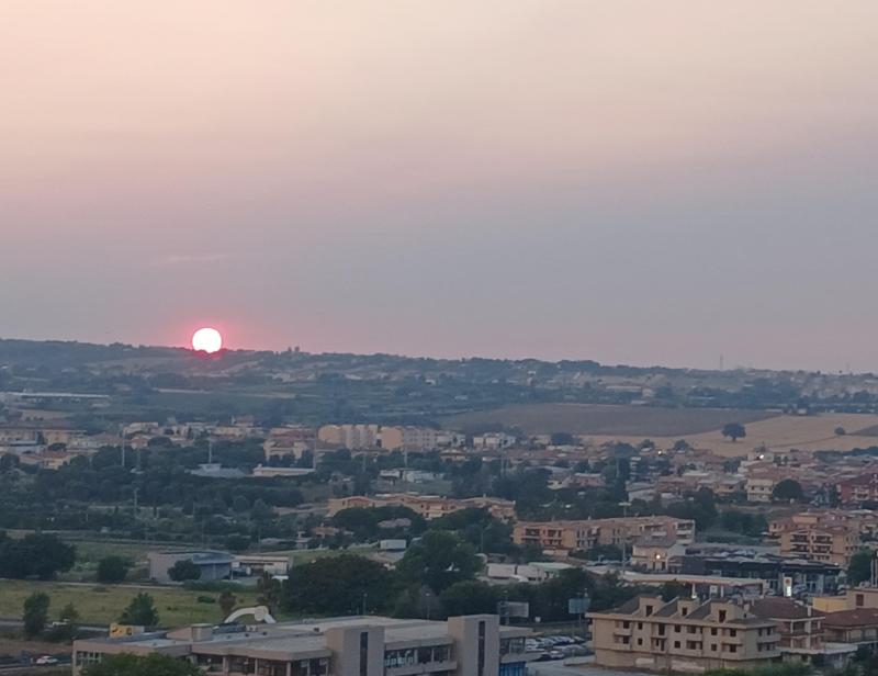 tramonto su porto sant' elpidio