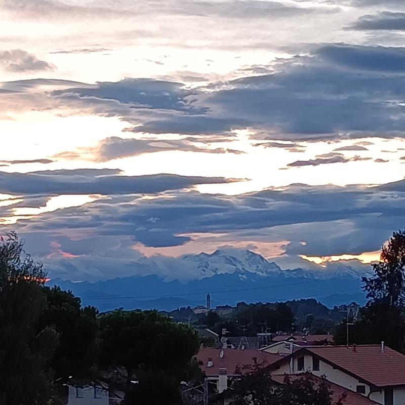 Monte rosa al tramonto
