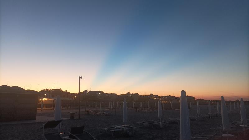 tramonto dalla spiaggia di Porto Garibaldi