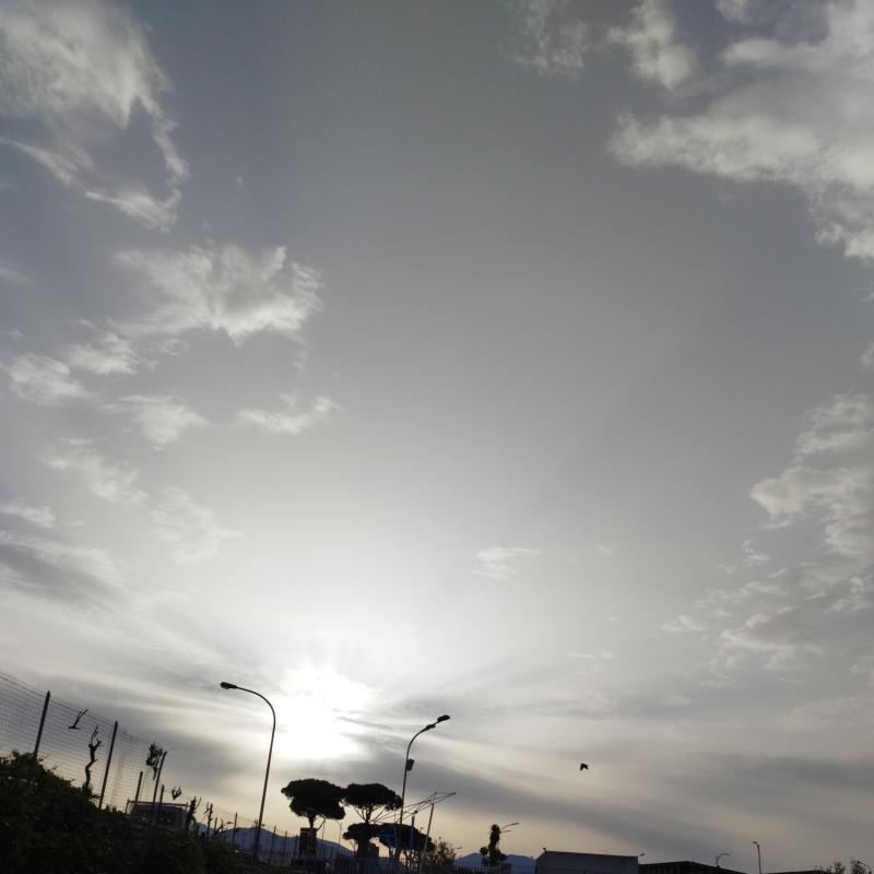 Cielo velato.