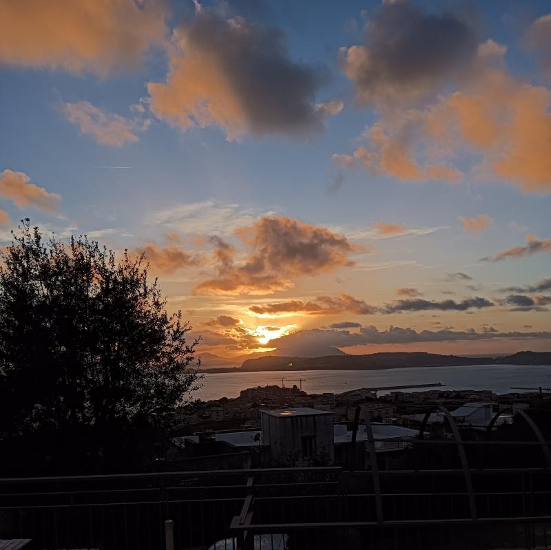 Tramonto spettacolare solfatara