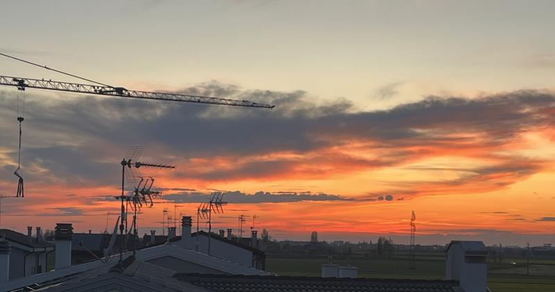 tramonto dal mio terrazzo