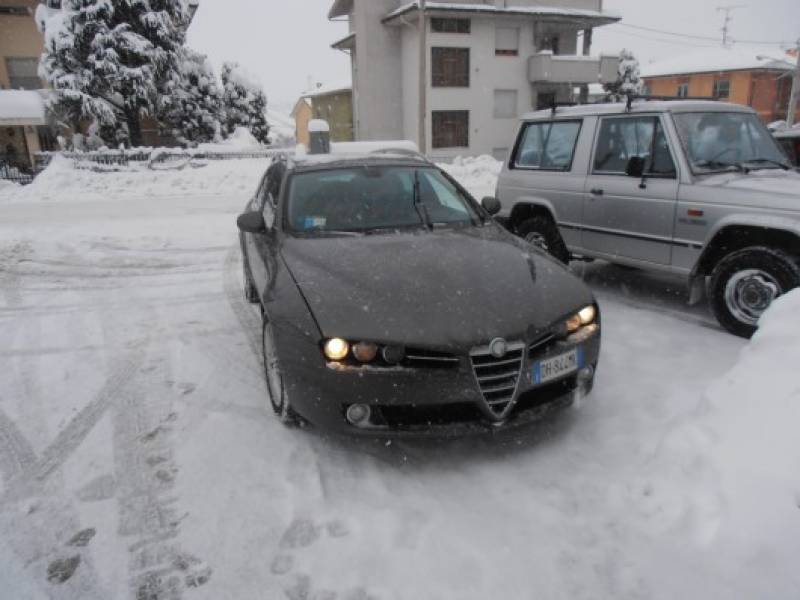 L'Alfa 159 2.4 Q4 un gatto delle nevi