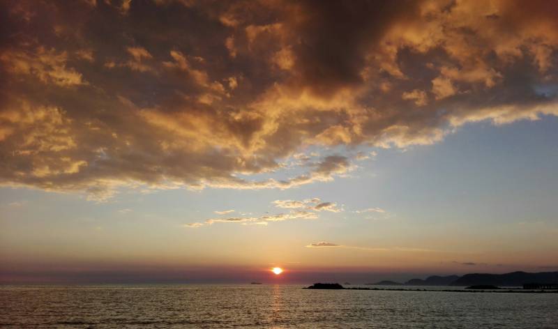 il tuffo del sole