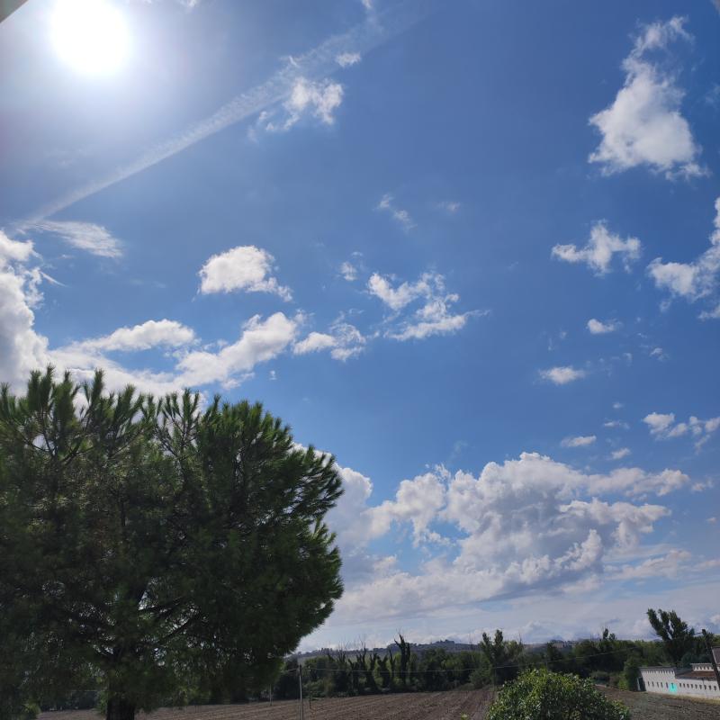 Qui c'e' il sole alle 12.08 non come dice la app
