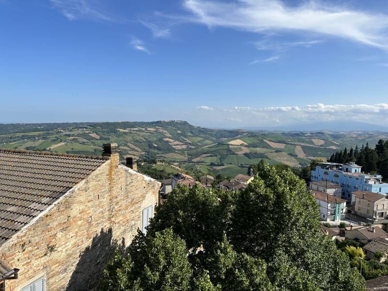 view over val menocchia towards ripatransone