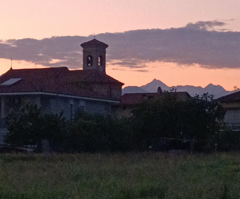 tramonto in fraz argentera