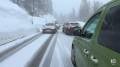 Immagine 1:Cronaca meteo - Bufera di neve al passo del Foscagno, auto in difficolt&agrave; - Video