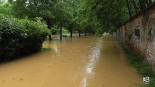 Cronaca meteo Alluvione a Monza, auto sommerse nella zona della Villa Reale: video