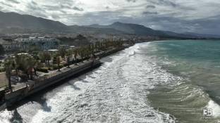 Cronaca meteo diretta - Sicilia, Messina. Sant Agata di Militello, i danni: drone su lungomare crollato - Video