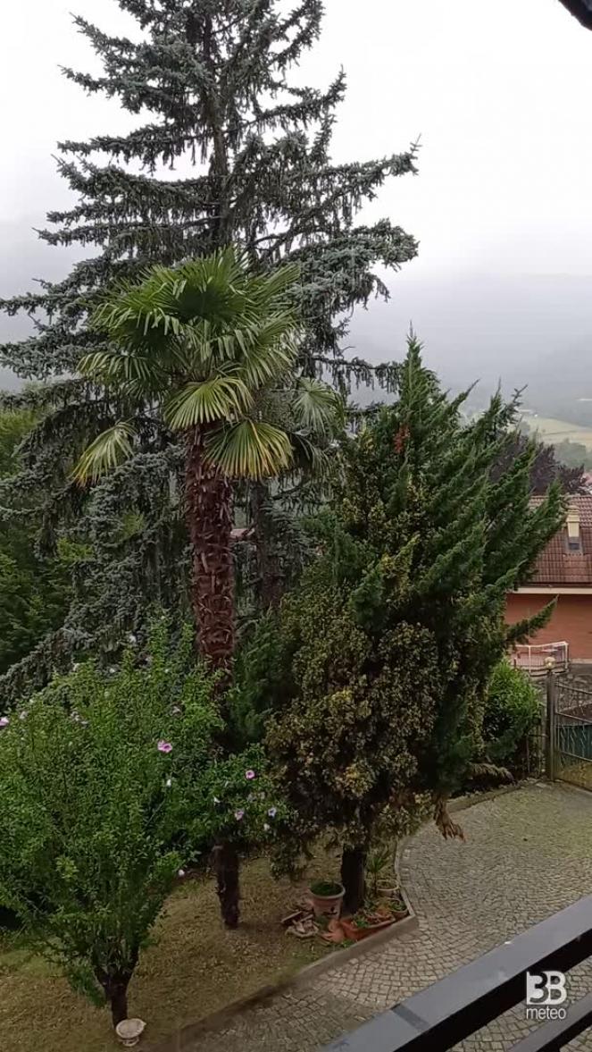 Cronaca meteo Piemonte: fulmine cade vicino durante temporale - VIDEO