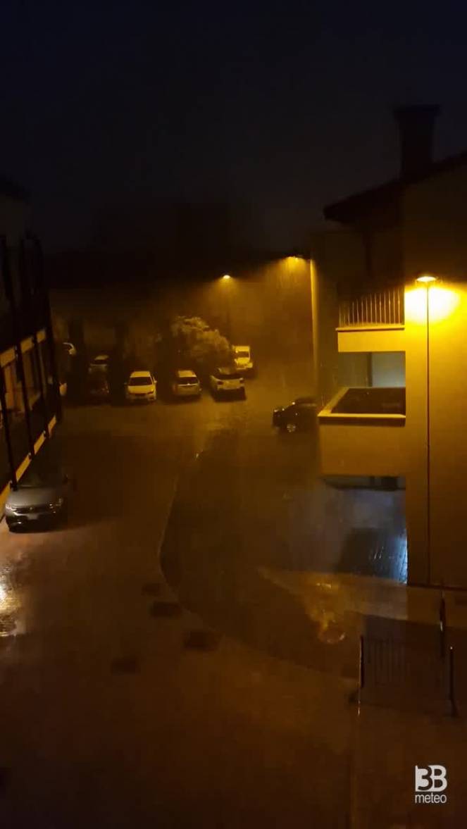 Cronaca meteo Veneto: forte temporale a Este, Padova