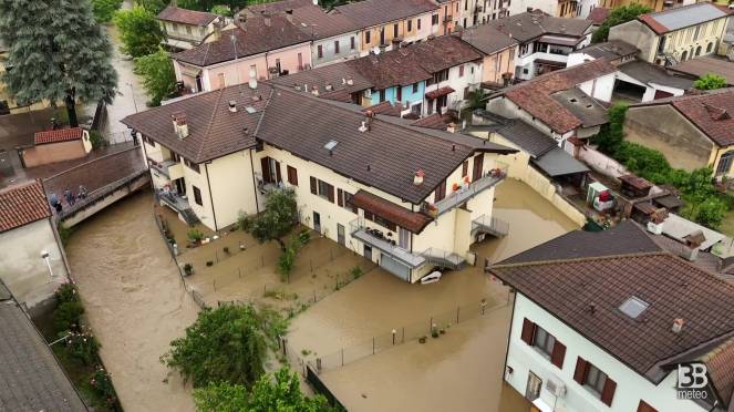 Cronaca meteo Lombardia: alluvione in provincia di Lodi, esonda il Sillano