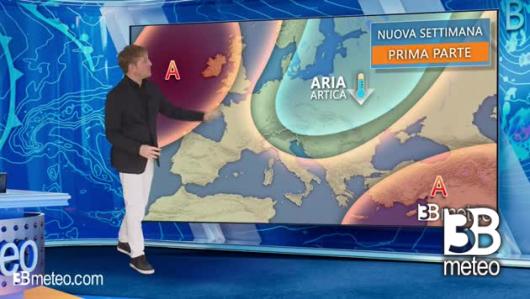 Nuova settimana. cambia tutto, arriva aria fredda dal Nord Europa