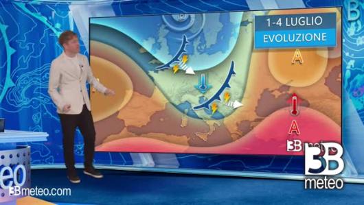 Tendenza meteo per l'inizio della prossima settimana