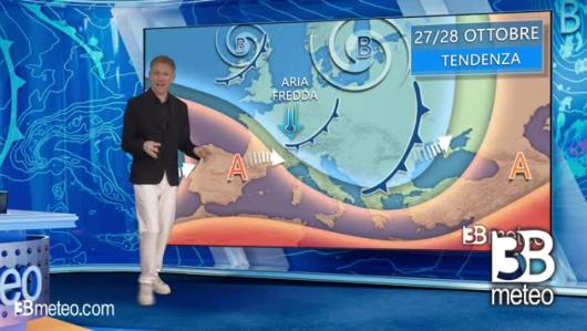 Tendenza meteo per l'inizio della prossima settimana