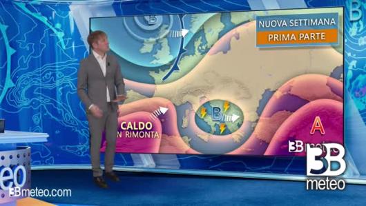 Tendenza meteo per l'inizio della prossima settimana