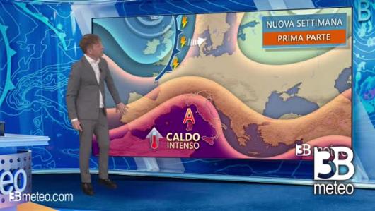 Tendenza meteo per l'inizio della prossima settimana