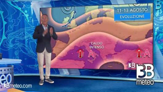Tendenza meteo per l'inizio della prossima settimana