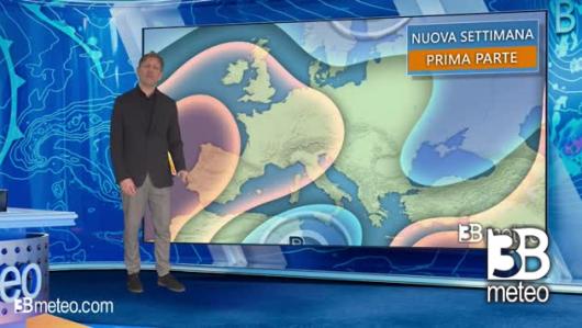Tendenza meteo per l'inizio della prossima settimana