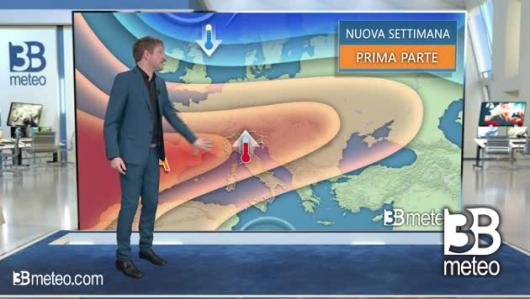 Tendenza meteo per l'inizio della prossima settimana