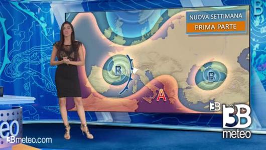 Tendenza meteo per l'inizio della prossima settimana
