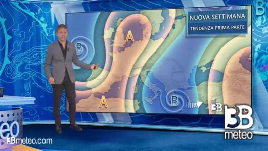 Tendenza meteo per l'inizio della prossima settimana