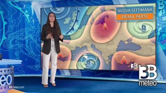Tendenza meteo per l'inizio della prossima settimana