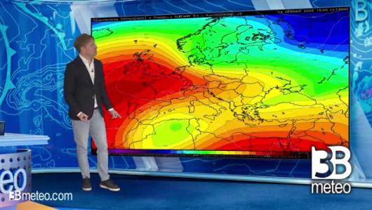 Tendenza metà gennaio: anticiclone in arrivo con aumento termico