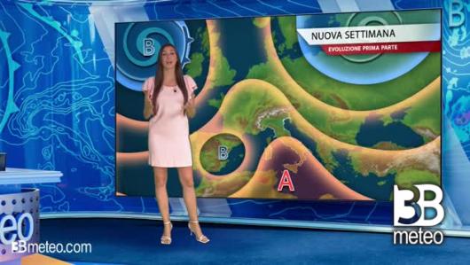 Tendenza meteo per l'inizio della prossima settimana