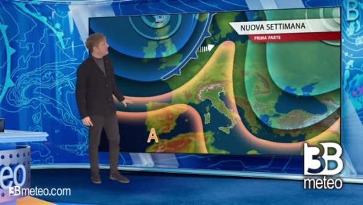 Tendenza meteo per l'inizio della prossima settimana