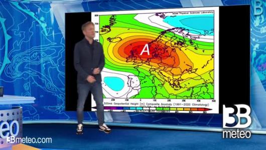 La circolazione invertita porta un nuovo ciclone sul mediterraneo