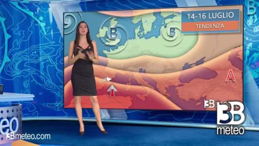 Tendenza meteo per l'inizio della prossima settimana