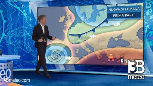 Tendenza meteo per l'inizio della prossima settimana